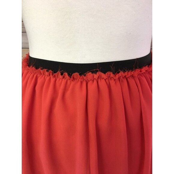 MM Couture By Miss Me High Low Coral Skirt Lined - Picture 3 of 7
